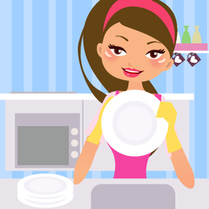 ...per eliminare gli aloni su piatti e stoviglie...